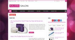 Desktop Screenshot of kalistasalon.com