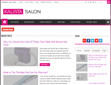 Tablet Screenshot of kalistasalon.com